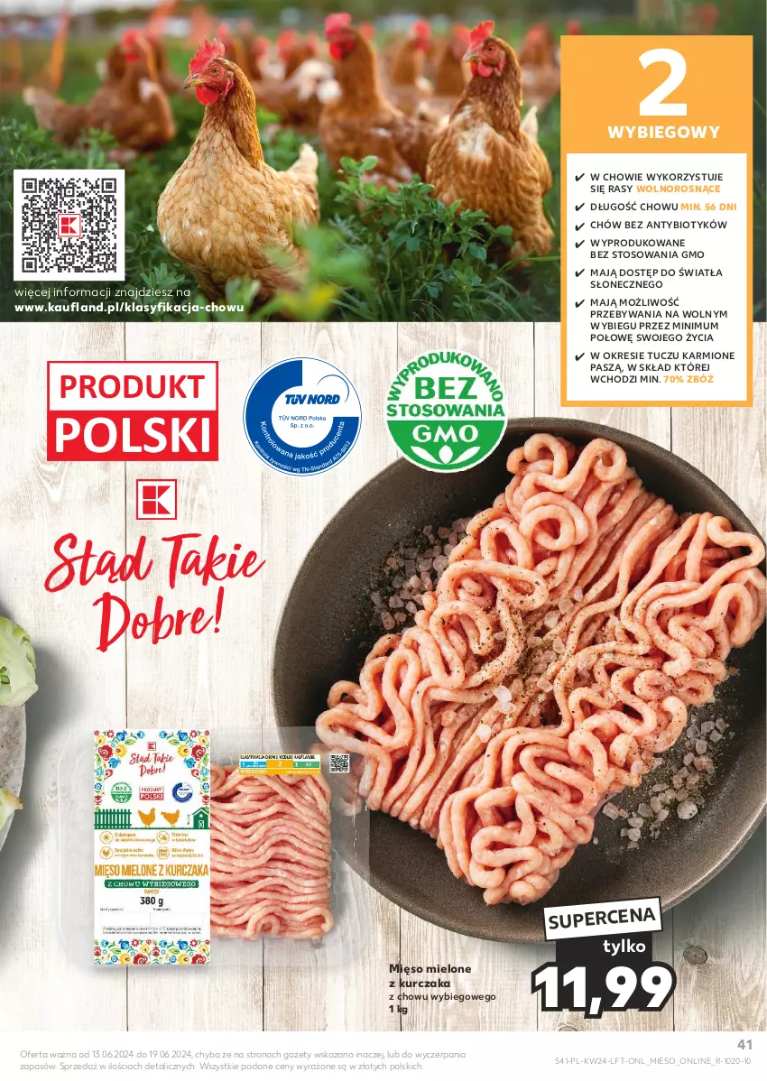 Gazetka promocyjna Kaufland - Gazetka tygodnia - ważna 13.06 do 19.06.2024 - strona 41 - produkty: Karmi, Kurczak, Mięso, Mięso mielone