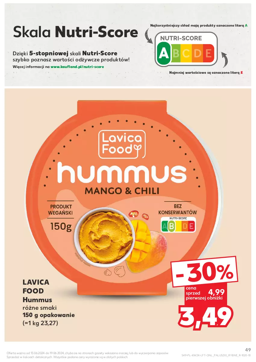 Gazetka promocyjna Kaufland - Gazetka tygodnia - ważna 13.06 do 19.06.2024 - strona 49 - produkty: Hummus, Mus, Top