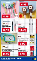 Gazetka promocyjna Lidl - GAZETKA - Gazetka - ważna od 14.08 do 14.08.2021 - strona 13 - produkty: Zestaw pędzli, Długopis, Marker, Klej, Tran, Tablica suchościeralna