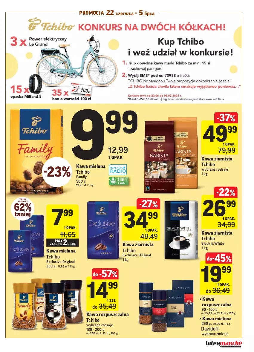 Gazetka promocyjna Intermarche - Zwyciężamy Okazjami - ważna 22.06 do 28.06.2021 - strona 29 - produkty: Davidoff, Fa, Gin, Kawa, Kawa mielona, Kawa rozpuszczalna, Kawa ziarnista, Lack, Tchibo