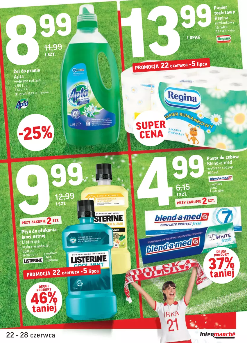 Gazetka promocyjna Intermarche - Zwyciężamy Okazjami - ważna 22.06 do 28.06.2021 - strona 7 - produkty: Blend-a-Med, Gin, Listerine, Papier, Rum