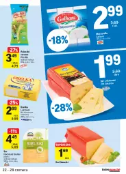 Gazetka promocyjna Intermarche - Zwyciężamy Okazjami - Gazetka - ważna od 28.06 do 28.06.2021 - strona 25 - produkty: Mozzarella, Ser z dziurami, Top, Sok, Ser, Edam, Hochland, Galbani