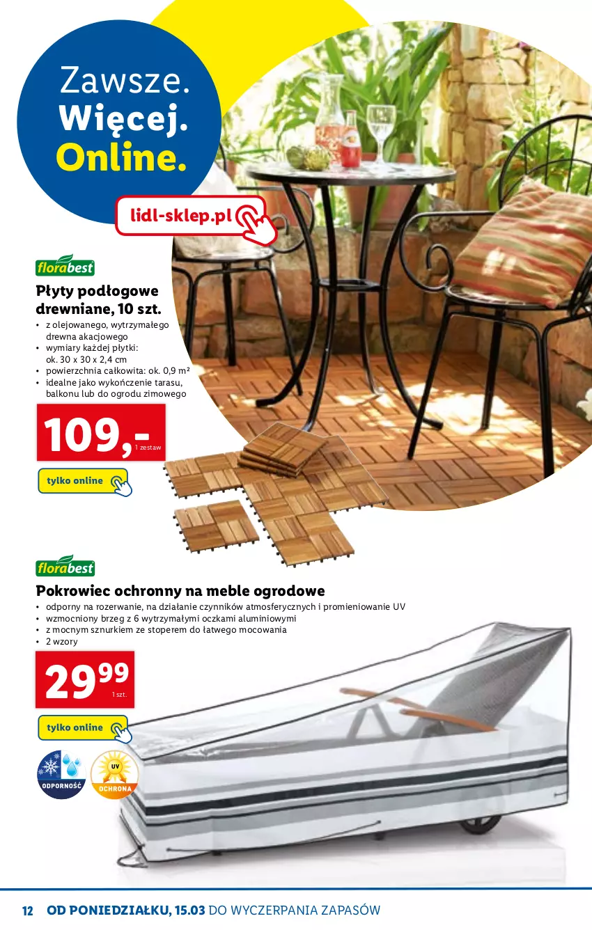 Gazetka promocyjna Lidl - KATALOG SKLEPU ONLINE - ważna 01.03 do 31.03.2021 - strona 12 - produkty: Meble, Olej, Pokrowiec, Por, Top