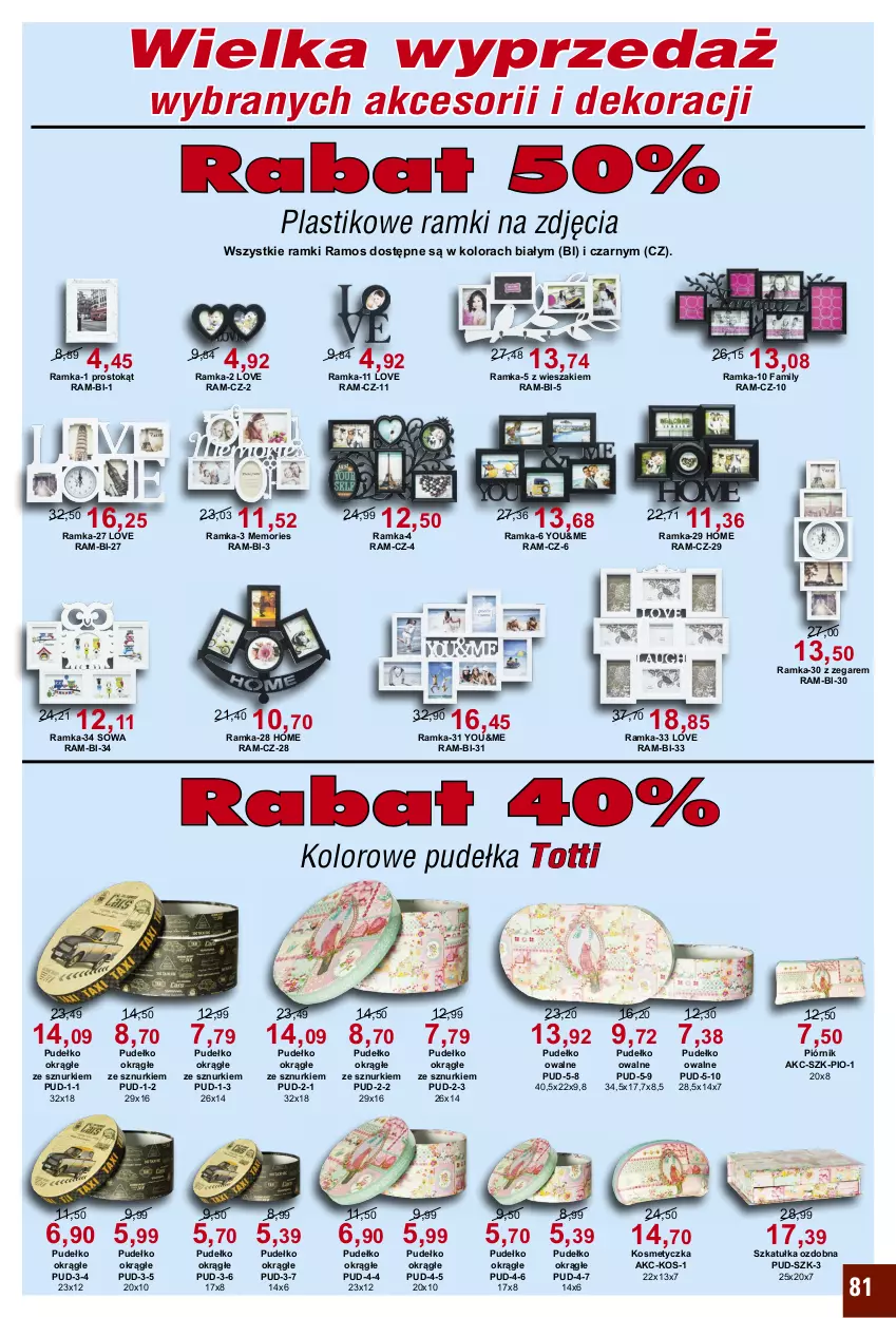 Gazetka promocyjna Bodzio - ważna 01.01 do 31.03.2021 - strona 81 - produkty: Fa, Kosmetyczka, Piórnik, Pudełko, Ramka, Szkatułka, Wieszak, Zegar