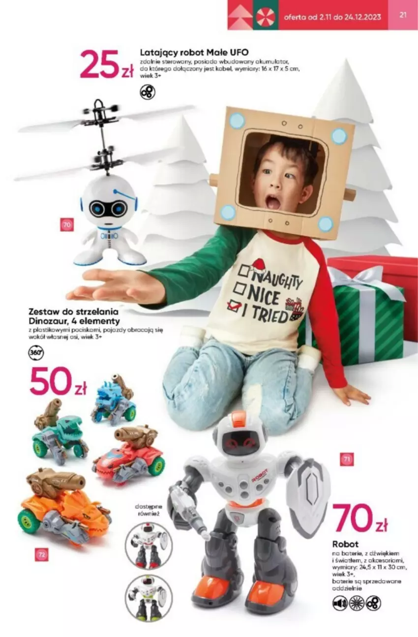 Gazetka promocyjna Pepco - ważna 02.11 do 24.12.2023 - strona 5 - produkty: Dinozaur, Pojazd, Robot