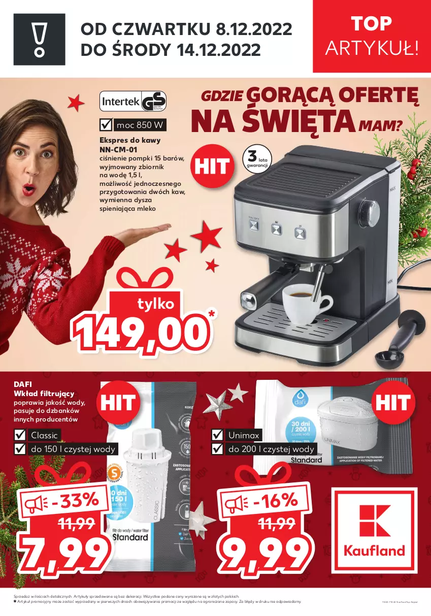 Gazetka promocyjna Kaufland - ZAPOWIEDŹ NASTĘPNEJ OFERTY - ważna 01.12 do 07.12.2022 - strona 1 - produkty: Gra, Mleko, Top, Wkład filtrujący