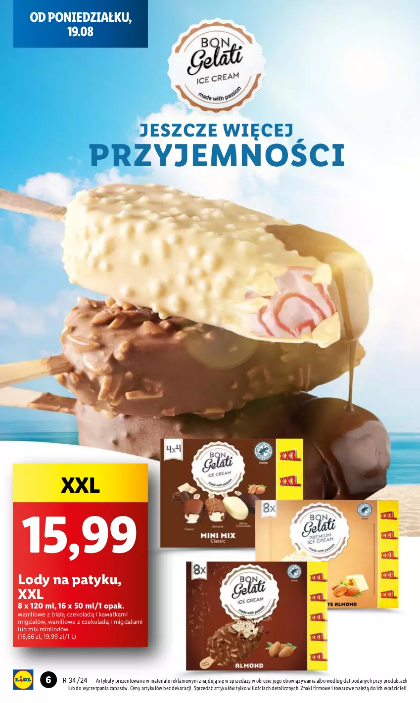 Gazetka promocyjna Lidl - GAZETKA - ważna 19.08 do 21.08.2024 - strona 6 - produkty: Kawa, Lody