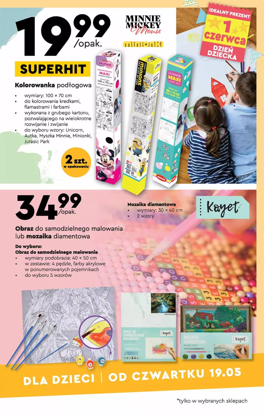 Gazetka promocyjna Biedronka - Okazje tygodnia - ważna 16.05 do 01.06.2022 - strona 23 - produkty: Fa, Kolorowanka, Kredka, Minnie, Mysz, Obraz, Pojemnik