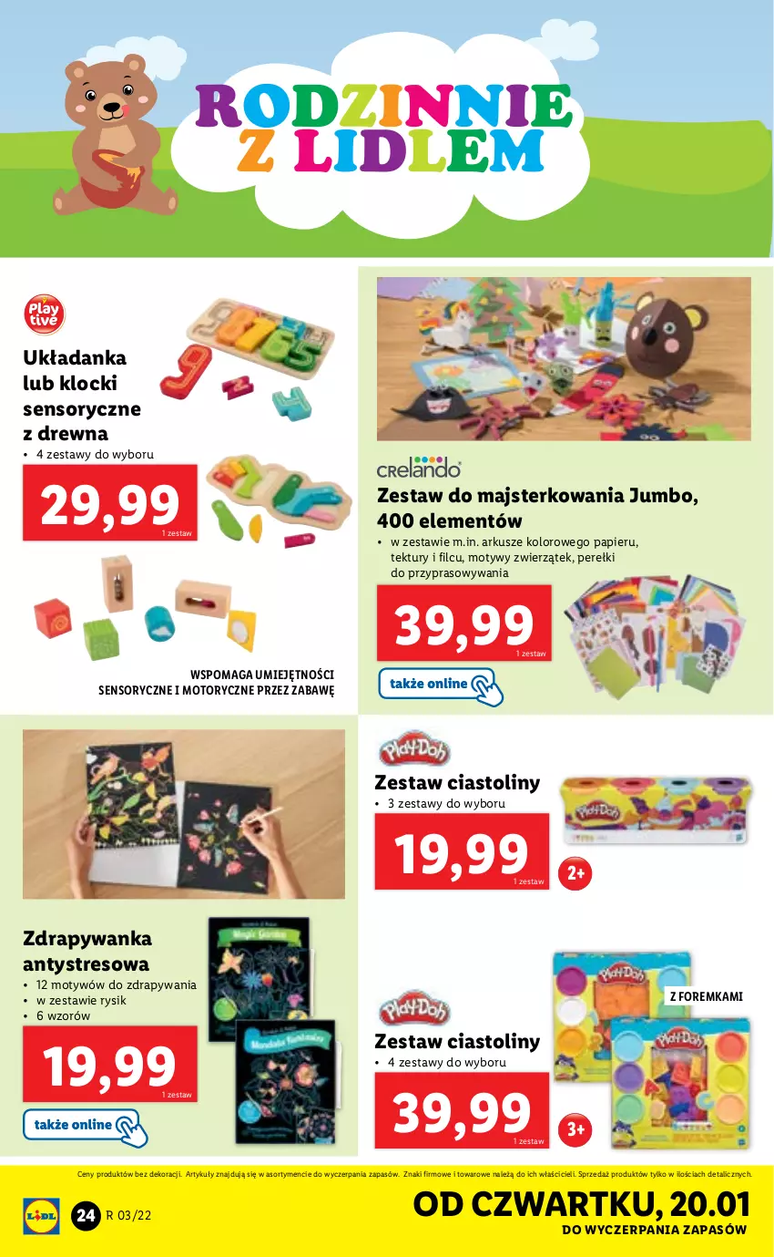 Gazetka promocyjna Lidl - GAZETKA - ważna 17.01 do 23.01.2022 - strona 26 - produkty: Klocki, Papier, Układanka