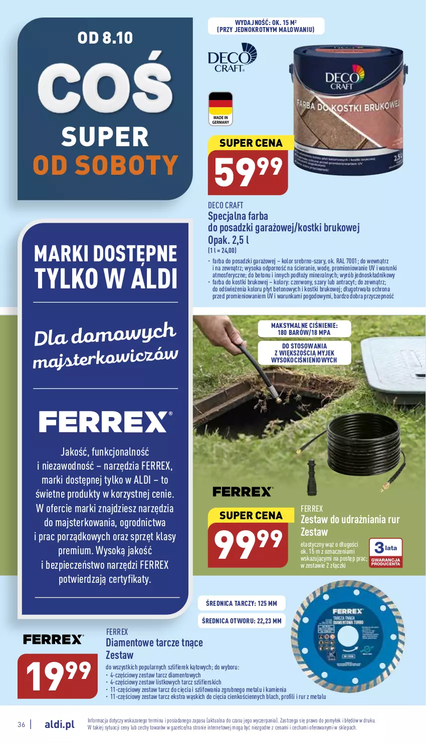 Gazetka promocyjna Aldi - Pełny katalog - ważna 03.10 do 08.10.2022 - strona 36 - produkty: Fa, Garaż, Koc, Piec, Por, Sok