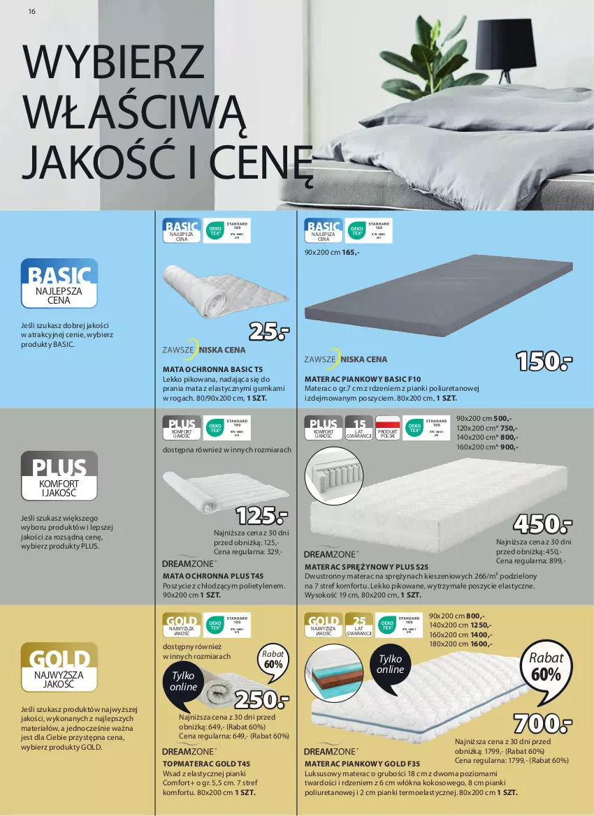 Gazetka promocyjna Jysk - Oferta tygodnia - ważna 28.02 do 17.03.2024 - strona 17 - produkty: Kokos, Mata ochronna, Materac, Materac piankowy, Materac sprężynowy, Sok, Tera, Top