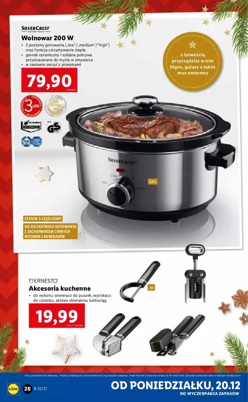 Gazetka promocyjna Lidl - GAZETKA - ważna 20.12 do 24.12.2021 - strona 26 - produkty: Bigos, Garnek, Garnek ceramiczny, Koc, Korkociąg, LANA, Mus, Otwieracz, Pokrywa