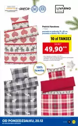 Gazetka promocyjna Lidl - GAZETKA - Gazetka - ważna od 24.12 do 24.12.2021 - strona 13 - produkty: Pościel, Pościel flanelowa, Poszewka