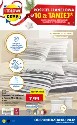 Gazetka promocyjna Lidl - GAZETKA - Gazetka - ważna od 24.12 do 24.12.2021 - strona 14 - produkty: Pościel, Pościel flanelowa