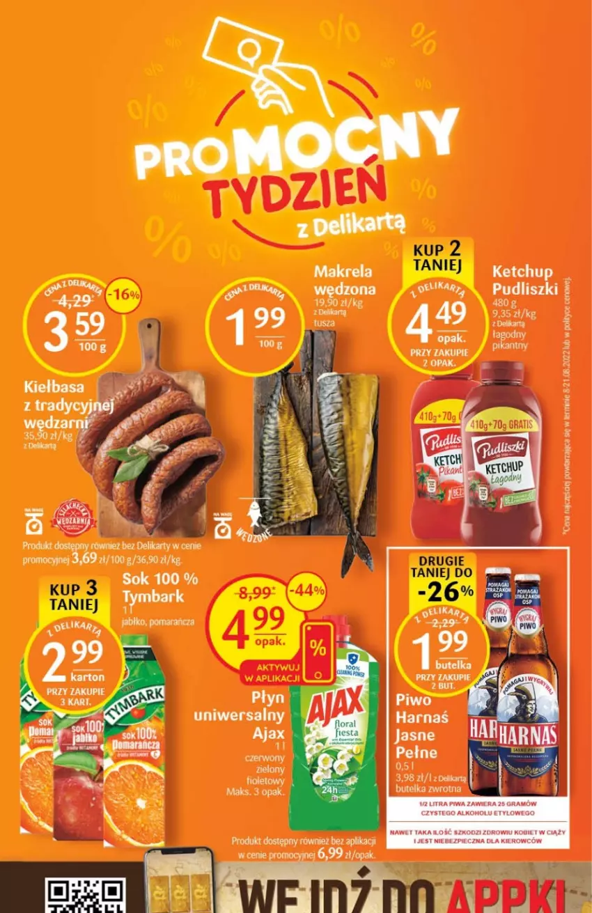 Gazetka promocyjna Delikatesy Centrum - Gazetka DC39 - ważna 06.10 do 12.10.2022 - strona 2 - produkty: Doom, Harnaś, Ketchup, Kiełbasa, Por, Tusz, Tymbark