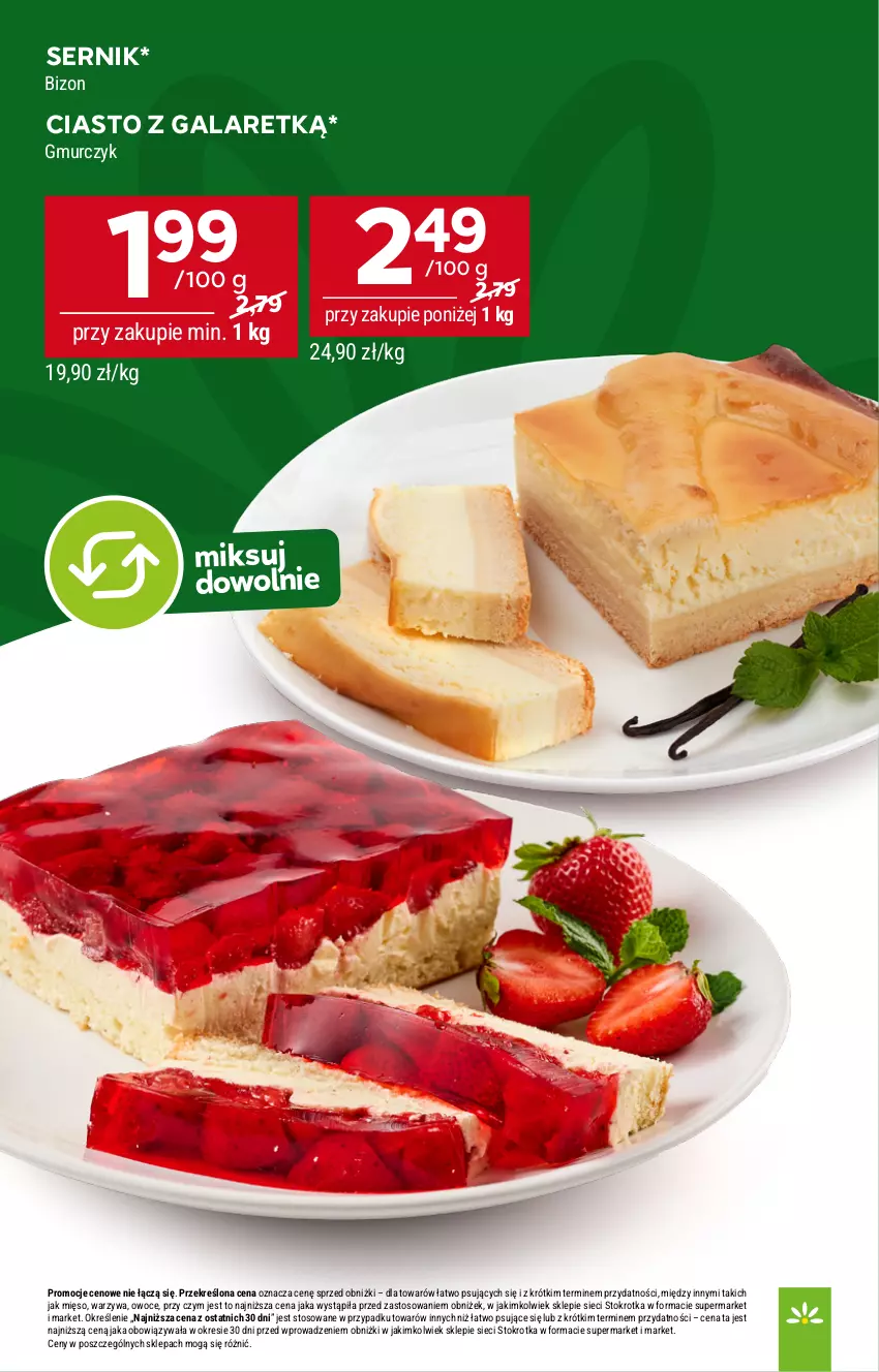 Gazetka promocyjna Stokrotka - Market - ważna 13.08 do 20.08.2025 - strona 6 - produkty: Ciasto z galaretką, Gala, Mięso, Owoce, Ser, Warzywa