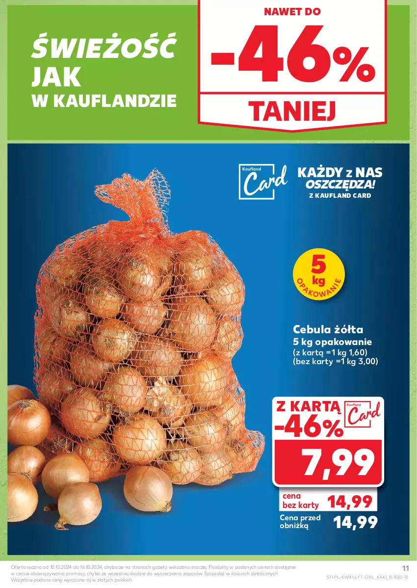 Gazetka promocyjna Kaufland - Gazetka tygodnia - ważna 10.10 do 16.10.2024 - strona 11 - produkty: Cebula, Kaki