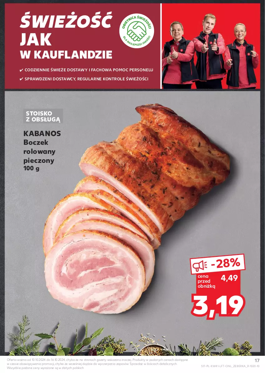 Gazetka promocyjna Kaufland - Gazetka tygodnia - ważna 10.10 do 16.10.2024 - strona 17 - produkty: Boczek, Fa, Kabanos, Piec