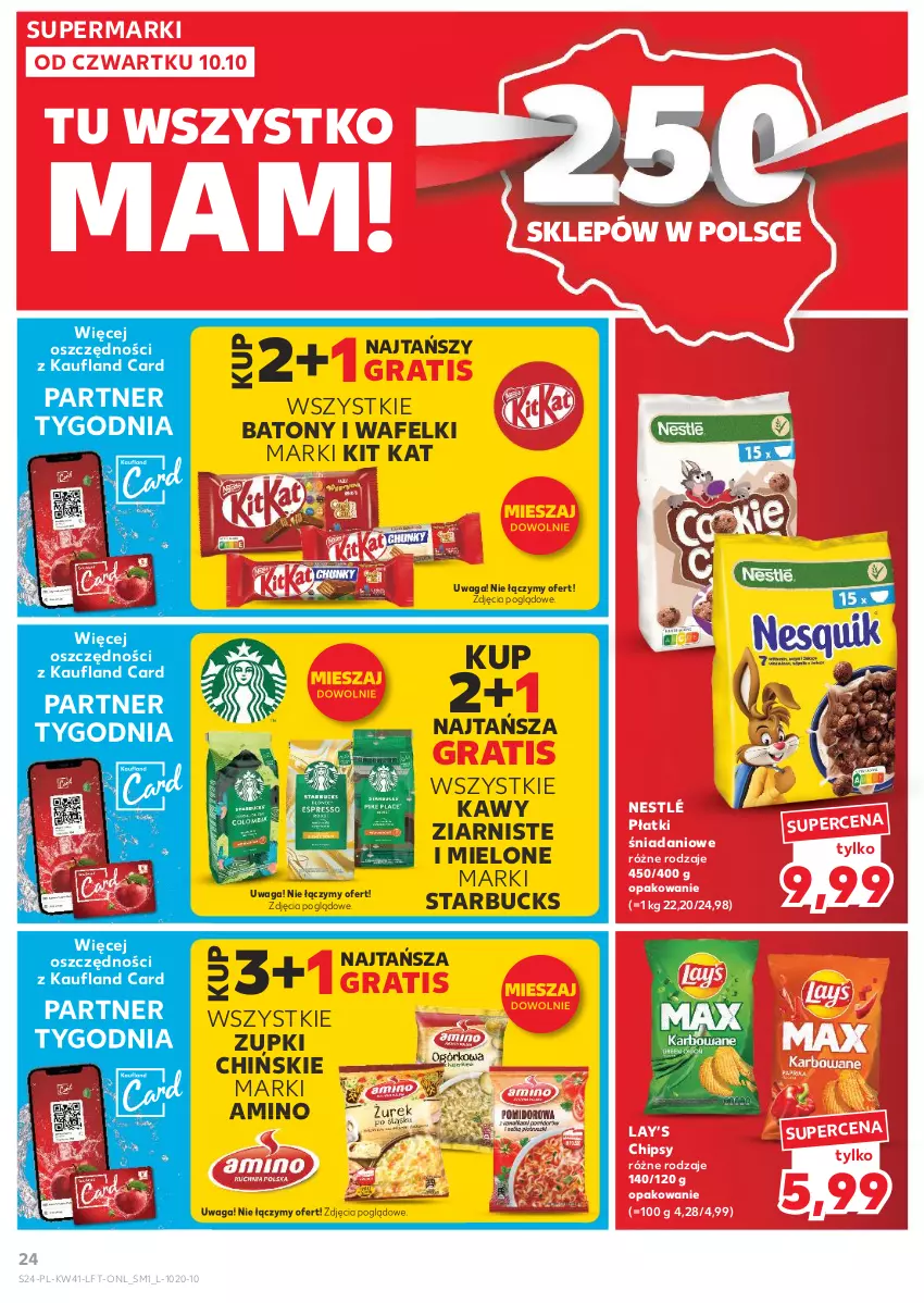 Gazetka promocyjna Kaufland - Gazetka tygodnia - ważna 10.10 do 16.10.2024 - strona 24 - produkty: Baton, Chipsy, Danio, Gra, Kit Kat, Lay’s, Nestlé, Waga