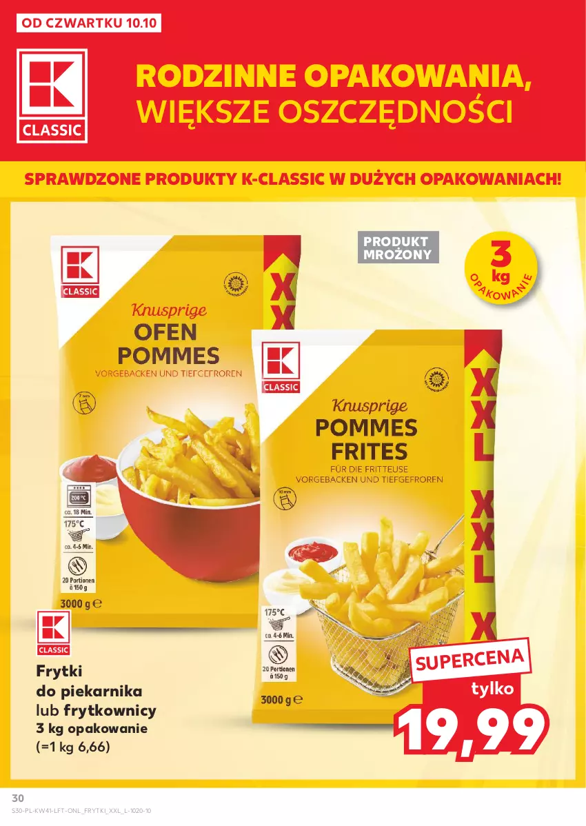 Gazetka promocyjna Kaufland - Gazetka tygodnia - ważna 10.10 do 16.10.2024 - strona 30 - produkty: Frytki, Piekarnik