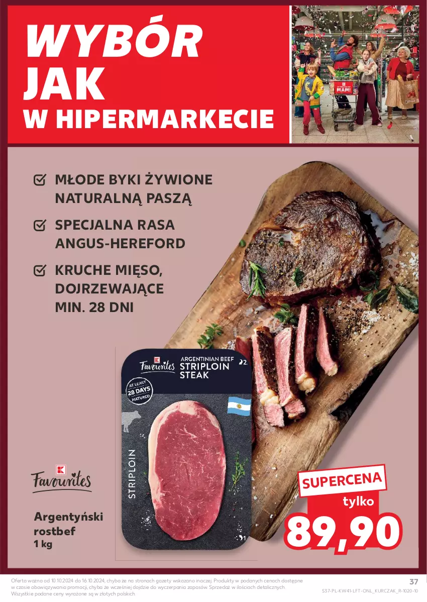 Gazetka promocyjna Kaufland - Gazetka tygodnia - ważna 10.10 do 16.10.2024 - strona 37 - produkty: Kurczak, Mięso, Rostbef