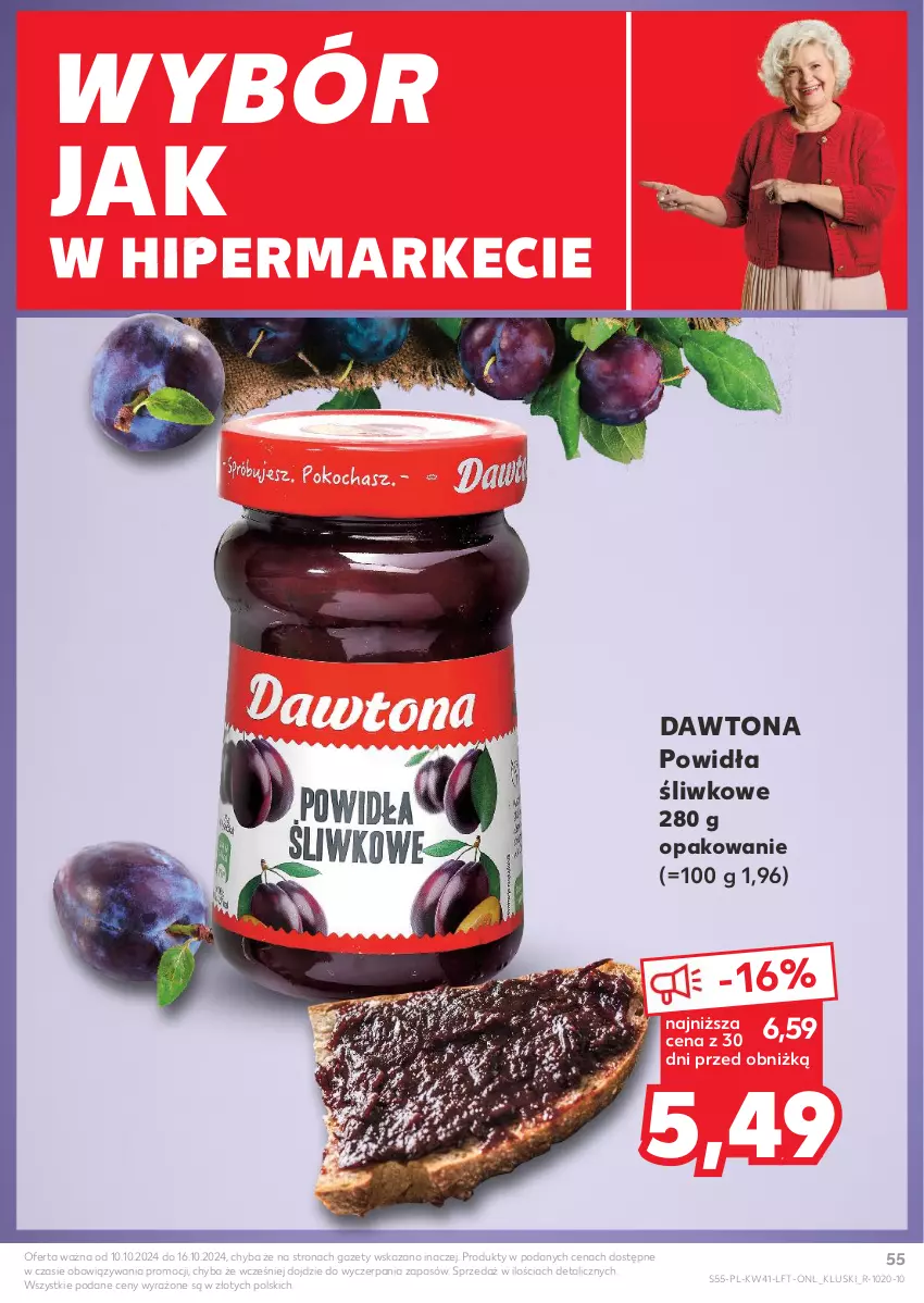 Gazetka promocyjna Kaufland - Gazetka tygodnia - ważna 10.10 do 16.10.2024 - strona 55 - produkty: Dawtona