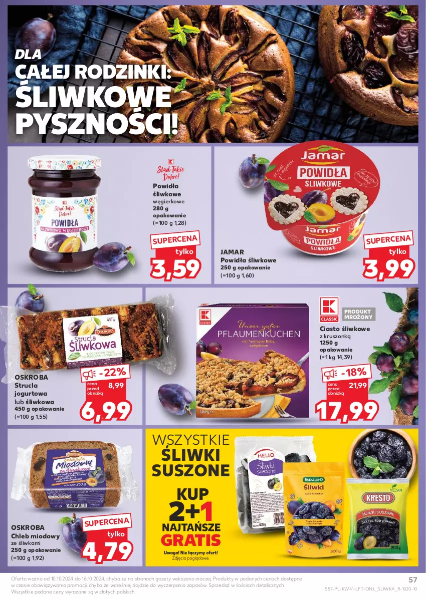 Gazetka promocyjna Kaufland - Gazetka tygodnia - ważna 10.10 do 16.10.2024 - strona 57 - produkty: Chleb, Gra, Jogurt, Strucla, Waga