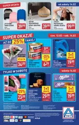 Gazetka promocyjna Aldi - Oferta weekendowa - Gazetka - ważna od 14.02 do 14.02.2026 - strona 14 - produkty: Sweter, Krakus, Sok, Por, Gra, Polędwiczka wieprzowa, Mięsne specjały, Kawa, O nas, Czekolada, Bukiet, Suszarka, Babka, Płyn do spryskiwaczy, Dyfuzor zapachowy, Biuro, Milka, Fa