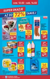 Gazetka promocyjna Aldi - Oferta weekendowa - Gazetka - ważna od 14.02 do 14.02.2026 - strona 2 - produkty: Mozzarella, Krakus, Sok, Ser, Gra, Kawa, Kiełbasa podwawelska, Wawel, Schweppes, Napój gazowany, Bukiet, Płyn do spryskiwaczy, Napój, Kiełbasa