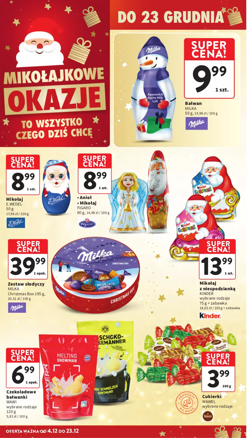 Gazetka promocyjna Intermarche - Gazetka Intermarche - ważna 04.12 do 10.12.2025 - strona 2 - produkty: Cukier, Cukierki, Kinder, Milka, Wawel, Zabawka