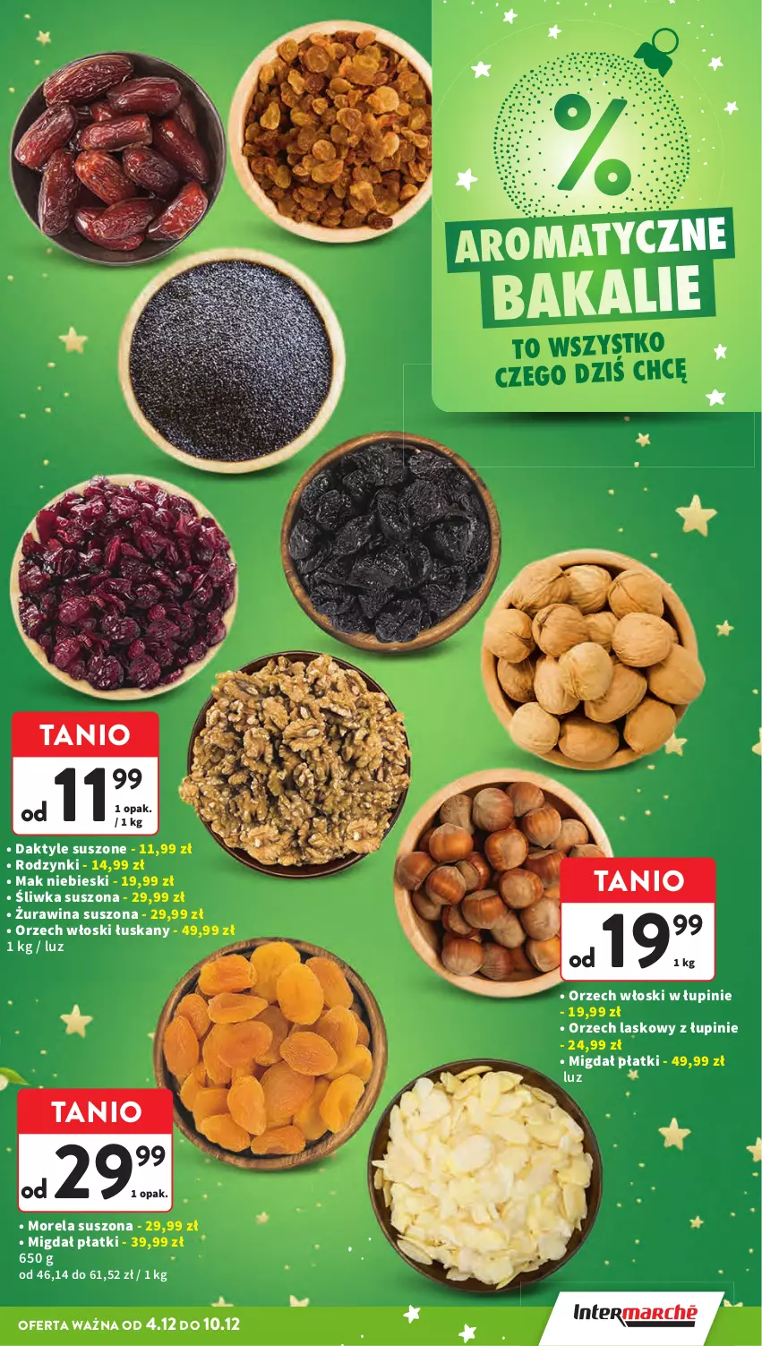 Gazetka promocyjna Intermarche - Gazetka Intermarche - ważna 04.12 do 10.12.2025 - strona 23 - produkty: Daktyle, Morela, Rodzynki
