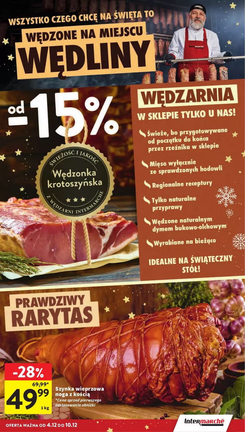 Gazetka promocyjna Intermarche - Gazetka Intermarche - ważna 04.12 do 10.12.2025 - strona 27 - produkty: Szynka, Szynka wieprzowa