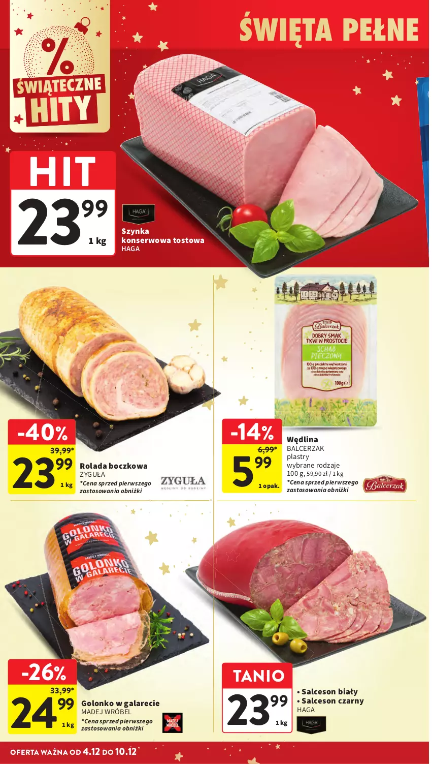 Gazetka promocyjna Intermarche - Gazetka Intermarche - ważna 04.12 do 10.12.2025 - strona 28 - produkty: Gala, Madej Wróbel, Rolada, Salceson, Ser, Szynka, Szynka konserwowa, Wędlina