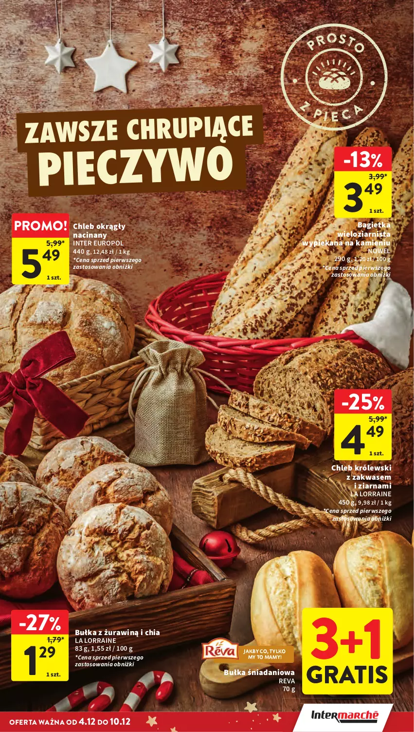 Gazetka promocyjna Intermarche - Gazetka Intermarche - ważna 04.12 do 10.12.2025 - strona 31 - produkty: Bagietka, Bułka, Chia, Chleb, Danio, Gra, Królewski, Piec, Pieczywo