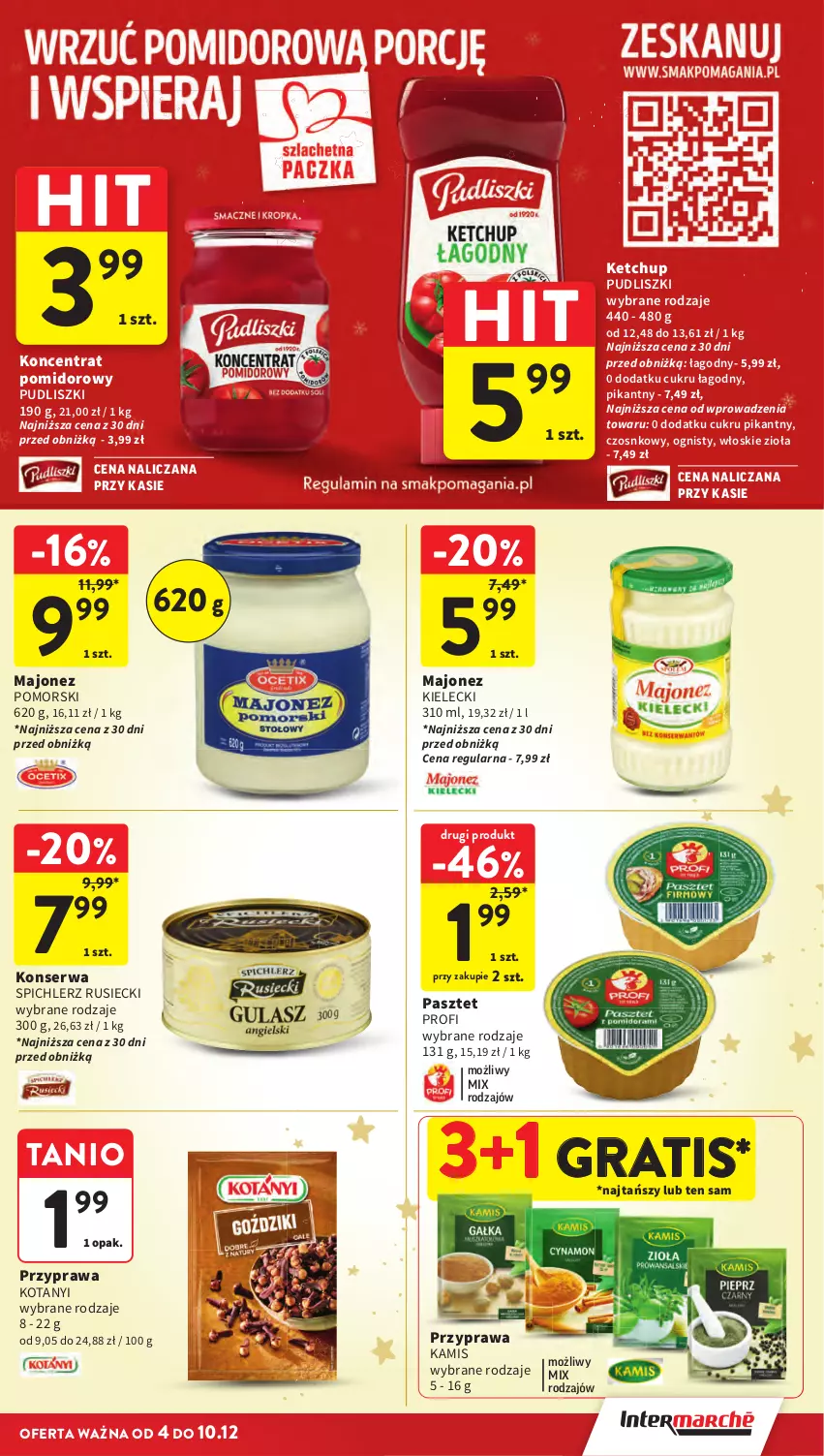 Gazetka promocyjna Intermarche - Gazetka Intermarche - ważna 04.12 do 10.12.2025 - strona 45 - produkty: Gra, Kamis, Pudliszki, Ser, Spichlerz Rusiecki