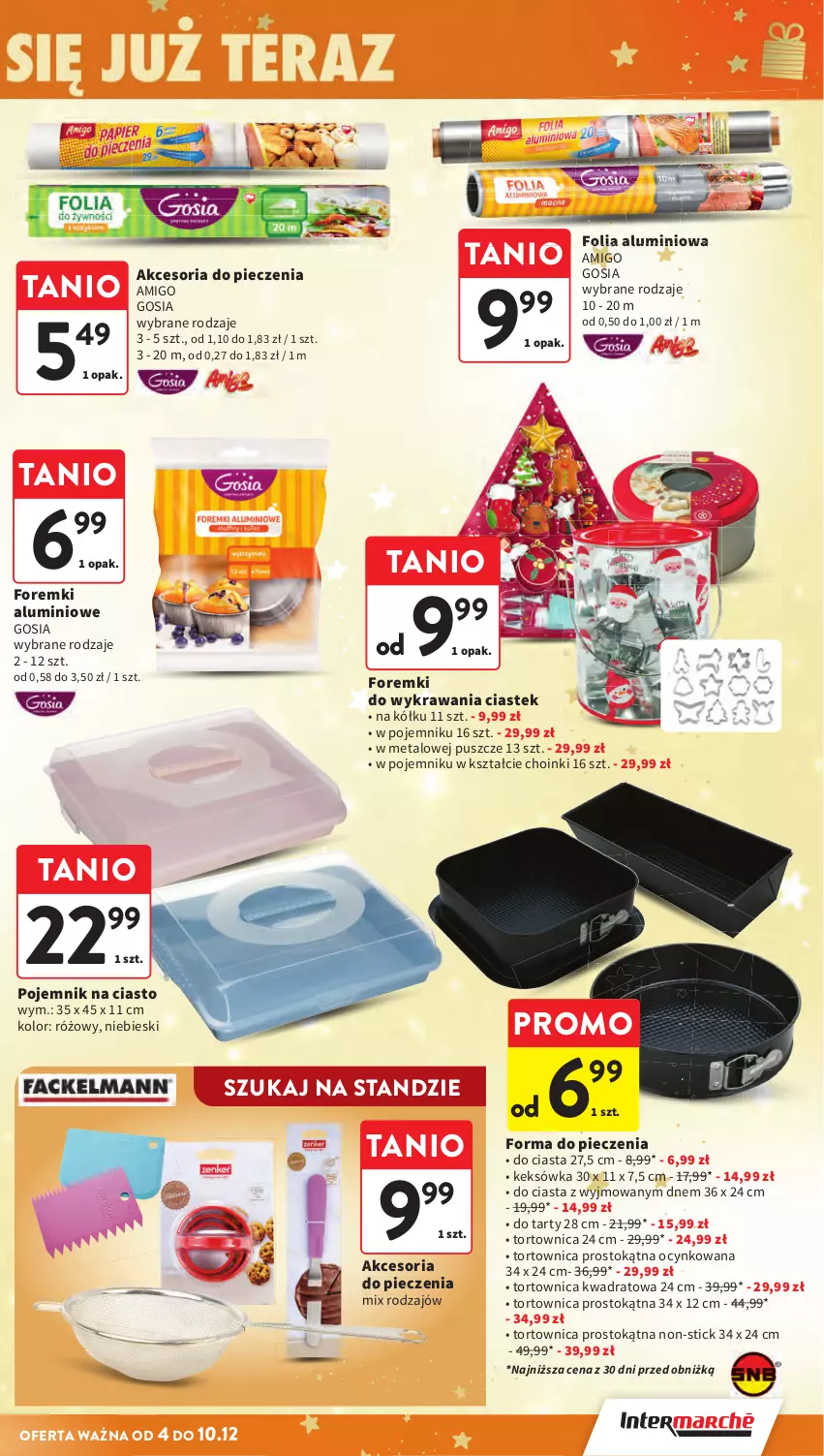 Gazetka promocyjna Intermarche - Gazetka Intermarche - ważna 04.12 do 10.12.2025 - strona 47 - produkty: Cynk, Folia aluminiowa, Foremki, Forma do pieczenia, Keksówka, Piec, Pojemnik, Pojemnik na ciasto, Stek, Tortownica