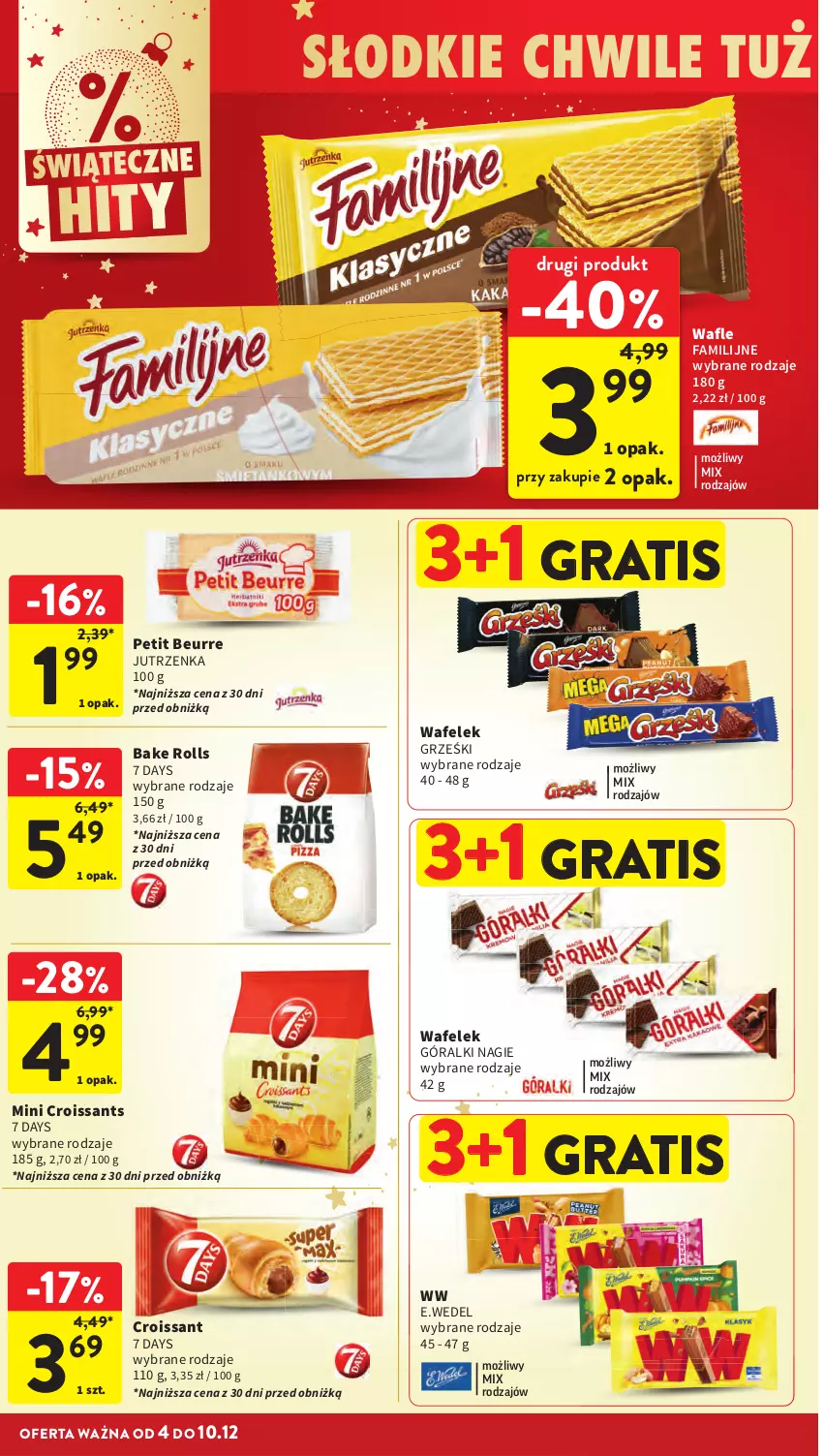 Gazetka promocyjna Intermarche - Gazetka Intermarche - ważna 04.12 do 10.12.2025 - strona 48 - produkty: 7 Days, Croissant, Fa, Góralki, Gra, Grześki, Jutrzenka