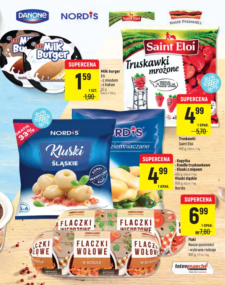 Gazetka promocyjna Intermarche - Spożywcza - ważna 22.02 do 02.03.2022 - strona 7 - produkty: Burger, Flaki, Kakao, Knedle, Kopytka, Truskawki