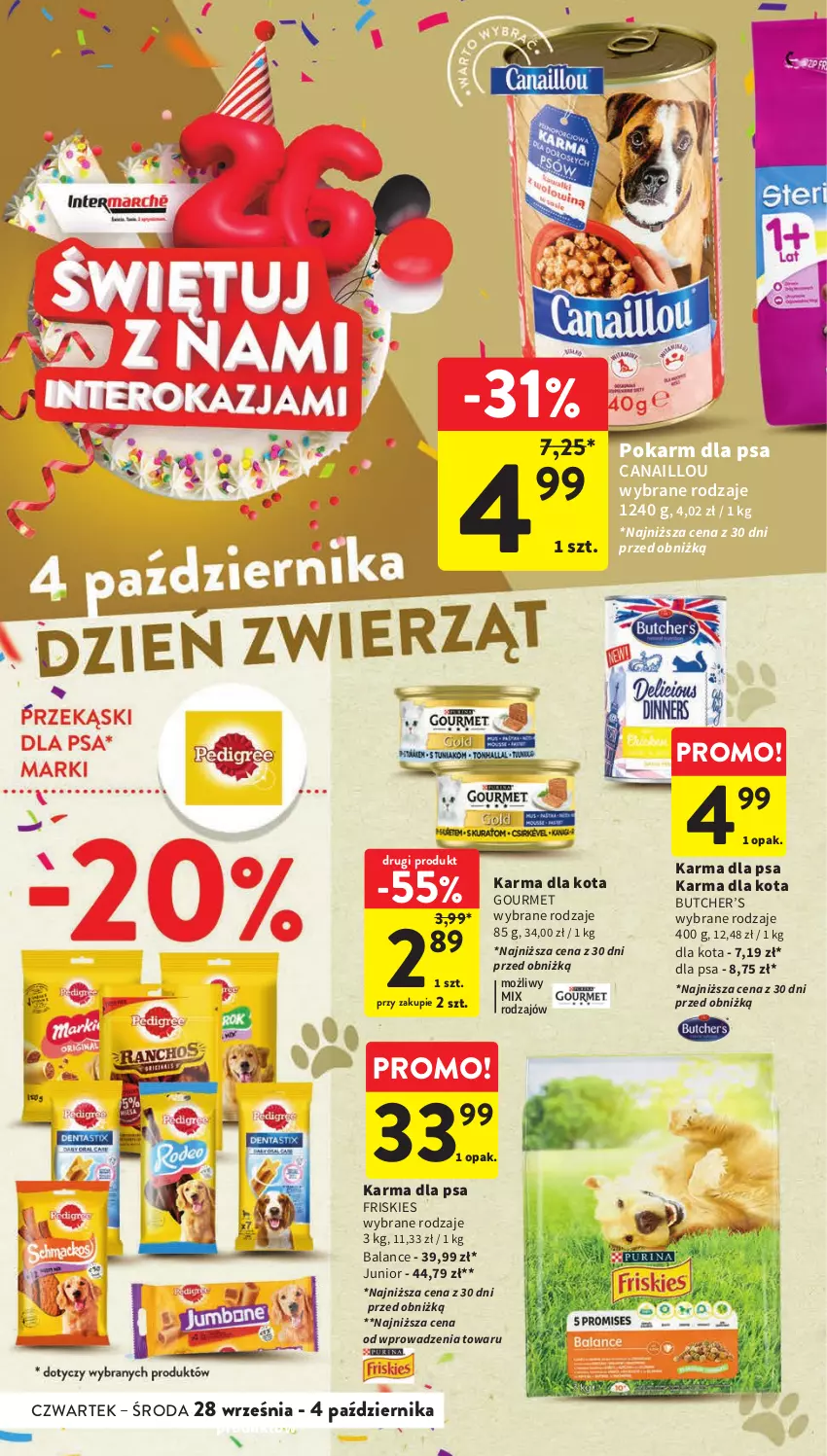 Gazetka promocyjna Intermarche - Gazetka Intermarche - ważna 28.09 do 04.10.2023 - strona 40 - produkty: Canaillou, Friskies