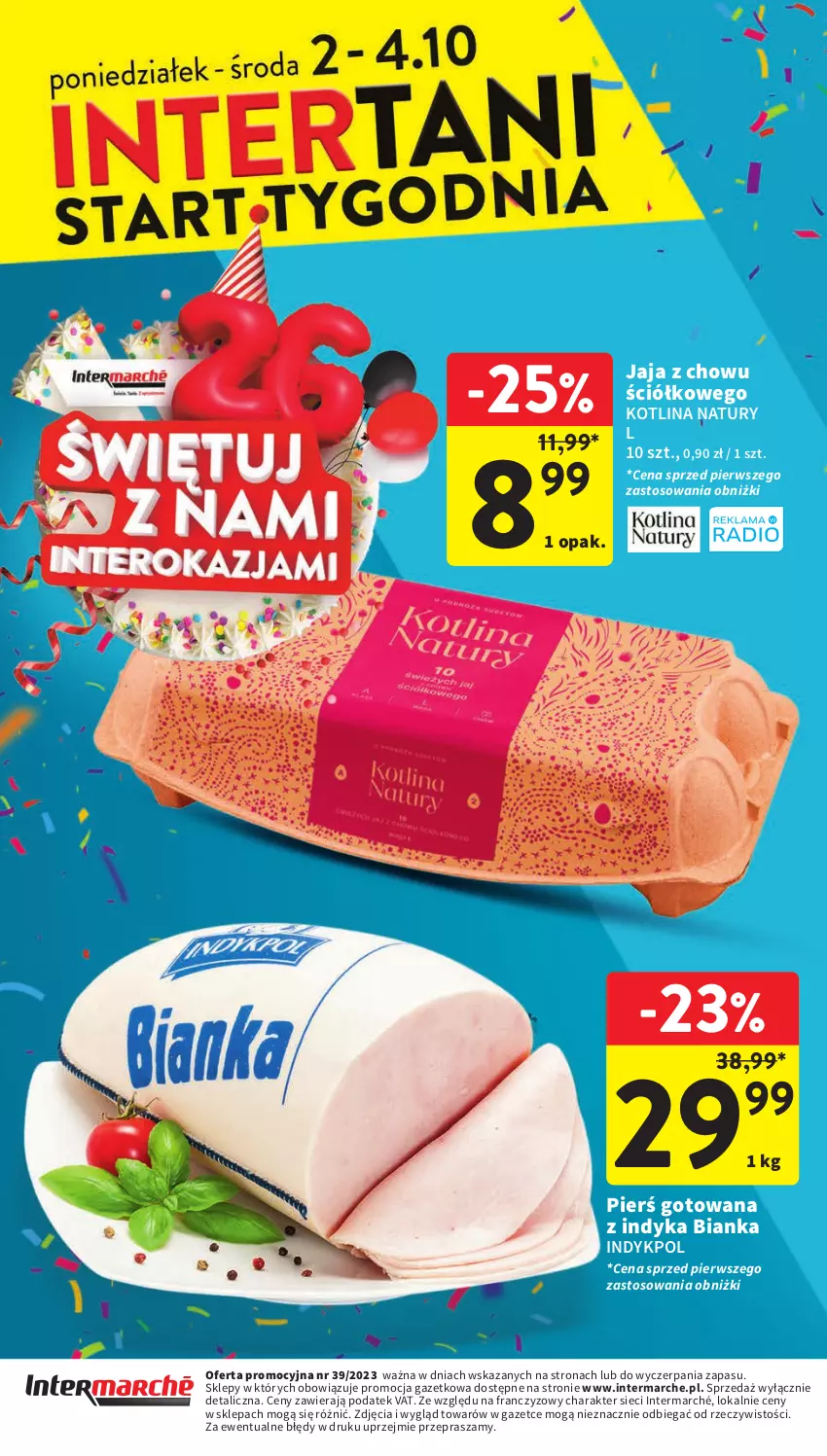 Gazetka promocyjna Intermarche - Gazetka Intermarche - ważna 28.09 do 04.10.2023 - strona 46 - produkty: Bianka, Jaja, Kotlin