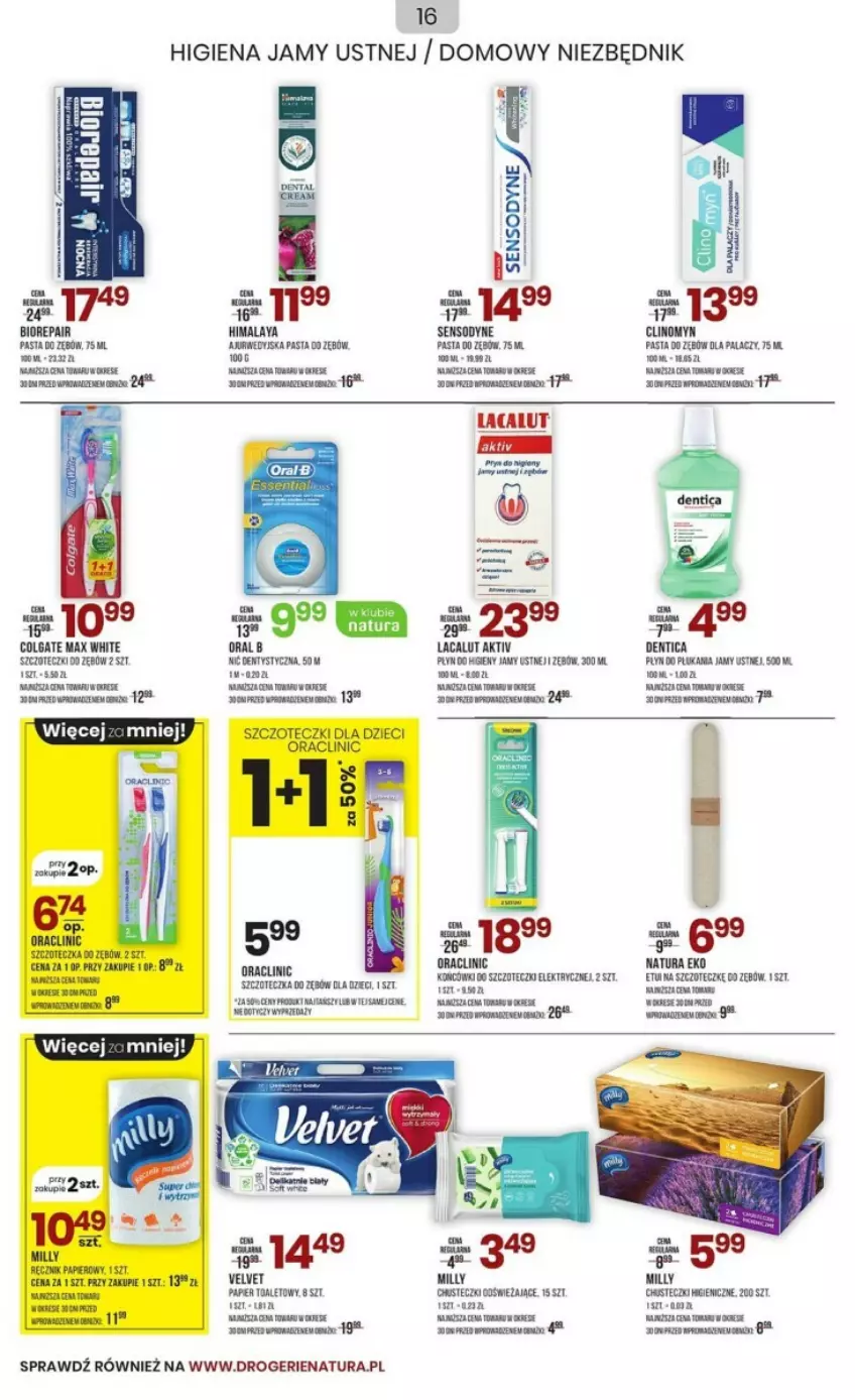 Gazetka promocyjna Drogerie Natura - ważna 03.01 do 09.01.2024 - strona 8 - produkty: Clin, Colgate, Higiena jamy ustnej, Himalaya, Lacalut, LG, Oral B, Sensodyne