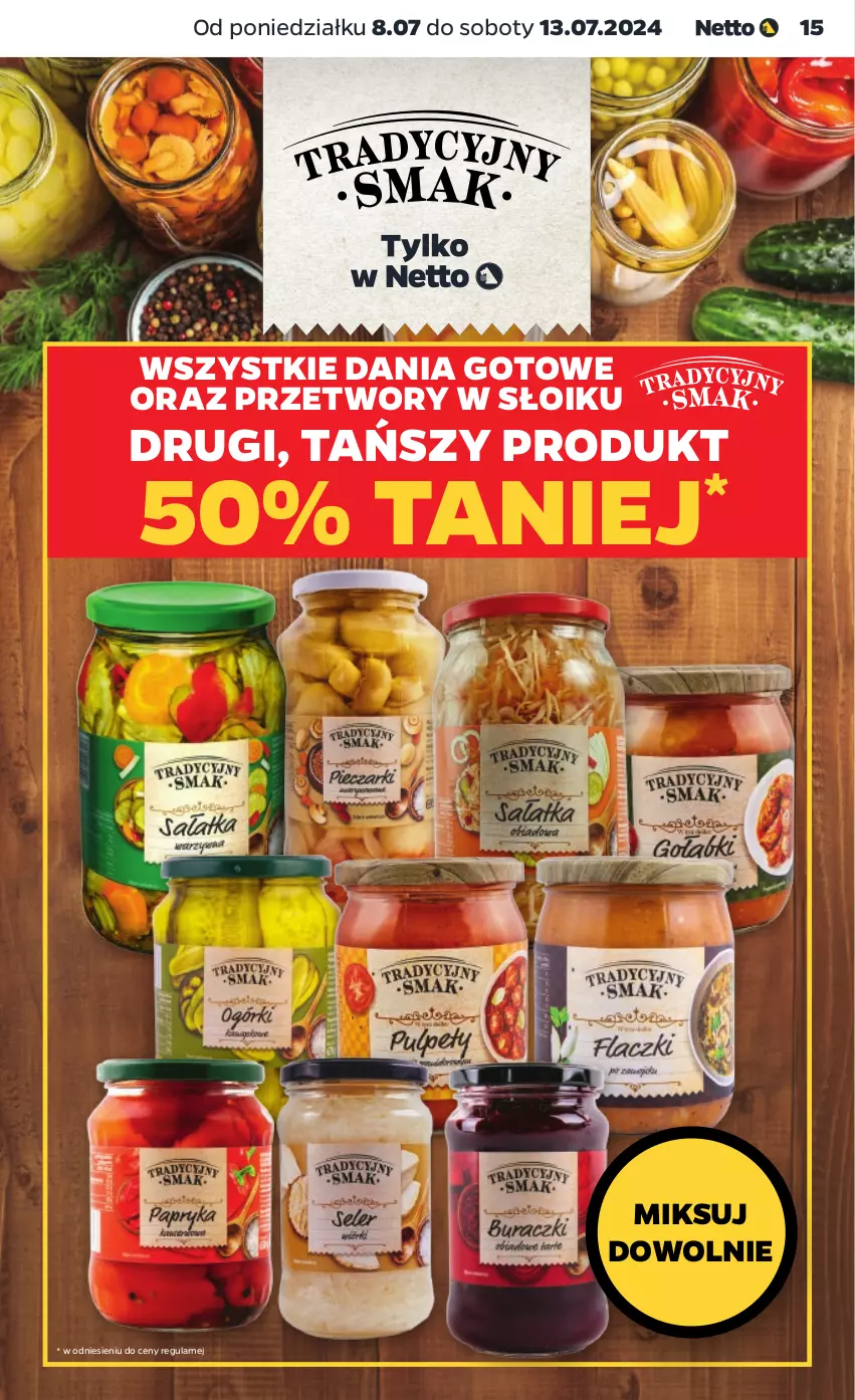 Gazetka promocyjna Netto - Artykuły spożywcze - ważna 08.07 do 13.07.2024 - strona 15 - produkty: Dania gotowe