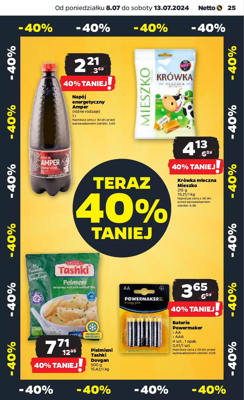 Gazetka promocyjna Netto - Artykuły spożywcze - ważna 08.07 do 13.07.2024 - strona 25 - produkty: Napój, Napój energetyczny, Tera