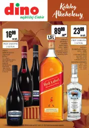 Gazetka promocyjna Dino - Katalog alkoholowy 20-25.11 - Gazetka - ważna od 25.11 do 25.11.2023 - strona 1 - produkty: Johnnie Walker, Wódka, Monte Santi, Whisky, Wino, Monte