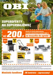 Gazetka promocyjna Obi - Gazetka OBI - Gazetka - ważna od 05.05 do 05.05.2026 - strona 1 - produkty: Sok, Puf, Gra, Telefon, Termometr, Stolik, Stół, Sofa, Kosz, Dres, Fotel, Grill, Grill gazowy, Kosiarka, Intel, Fa