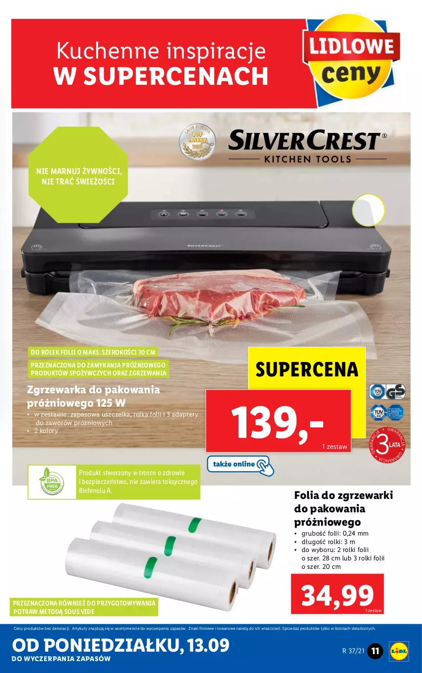 Gazetka promocyjna Lidl - GAZETKA - ważna 13.09 do 19.09.2021 - strona 11 - produkty: Piec, Rolki, Warka, Zdrowie