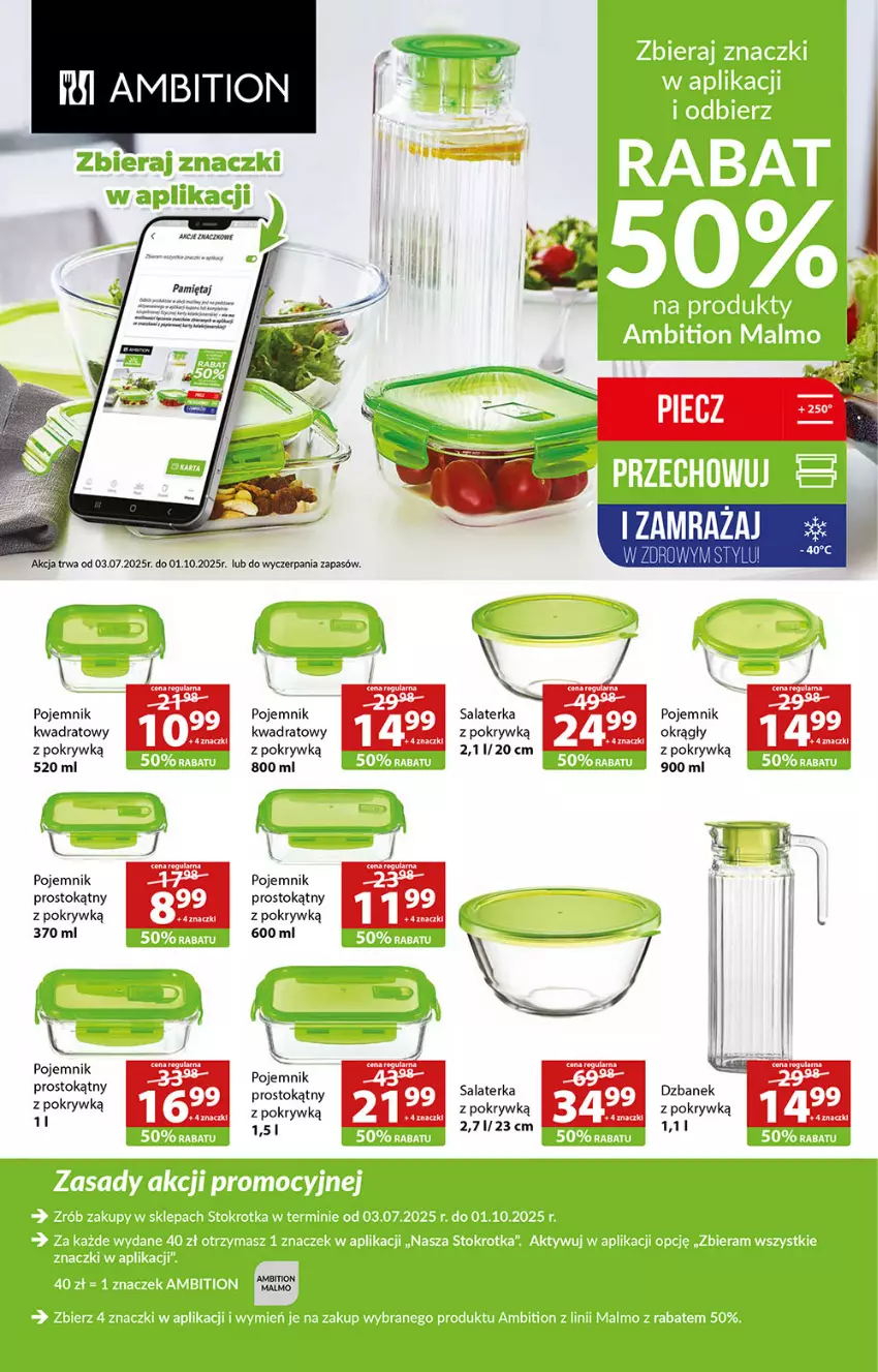 Gazetka promocyjna Stokrotka - Supermarket - ważna 17.07 do 23.07.2025 - strona 16 - produkty: Ambition, Dzbanek, Malm, Mięta, Pojemnik, Salaterka