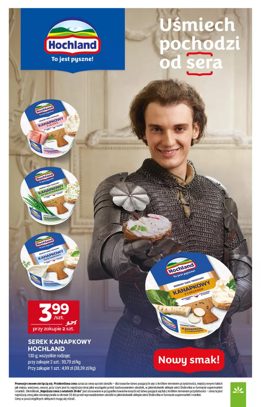 Gazetka promocyjna Stokrotka - Supermarket - ważna 17.07 do 23.07.2025 - strona 19 - produkty: Hochland, Mięso, Owoce, Ser, Serek, Serek kanapkowy, Warzywa