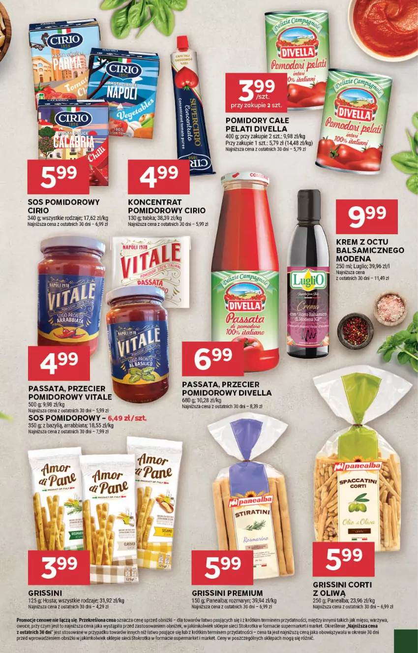 Gazetka promocyjna Stokrotka - Supermarket - ważna 17.07 do 23.07.2025 - strona 31 - produkty: Bazyl, Grissini, Mięso, Owoce, Pomidory, Sos, Sos pomidorowy, Warzywa