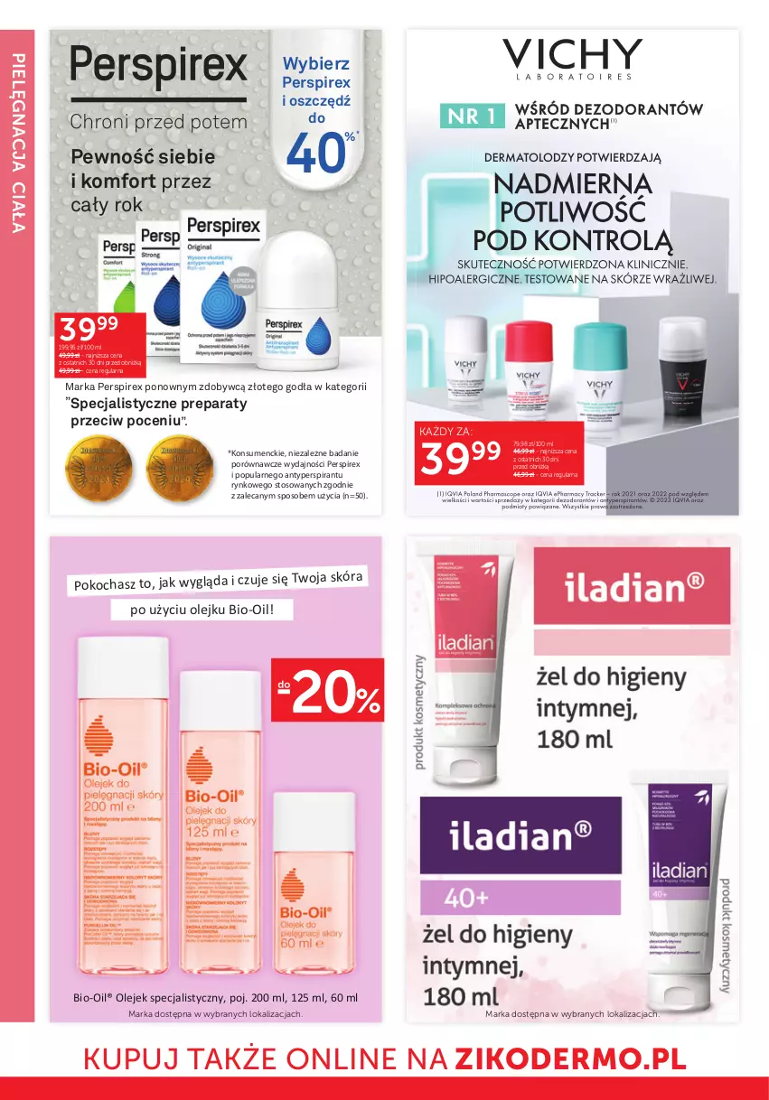 Gazetka promocyjna Ziko - Gazetka Ziko Dermo - ważna 28.11 do 11.12.2024 - strona 14 - produkty: Antyperspirant, Bio-Oil, Koc, Olej, Por